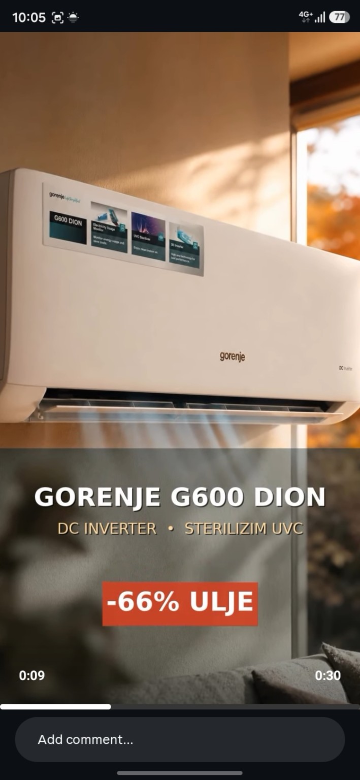 Kondicioner Gorenje G600 DION nga materiali i Ilir Electronics